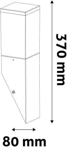 Avide outdoor wall lamp Panama 1xE27 IP44 Satin Nickel