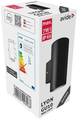Avide outdoor wall lamp Lyon 2xGU10 IP65