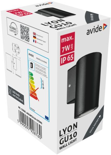 Avide outdoor wall lamp Lyon 1xGU10 IP65