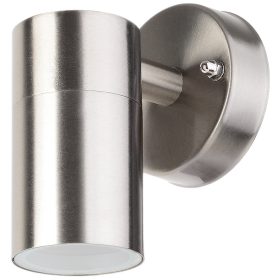 Avide outdoor wall lamp Peka 1xGU10 IP44 Satin Nickel