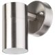 Avide outdoor wall lamp Peka 1xGU10 IP44 Satin Nickel