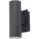 Avide outdoor wall lamp Terra 2xGU10 IP44 Anthracite