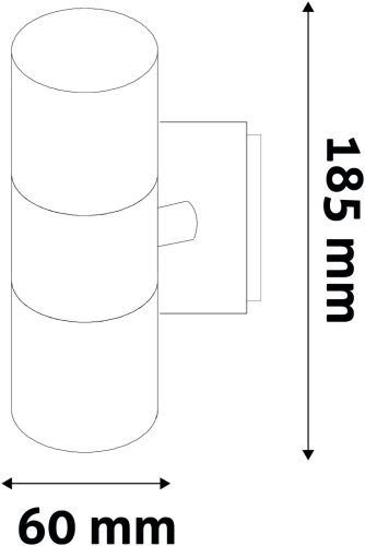 Avide outdoor wall lamp Terra 2xGU10 IP44 Anthracite