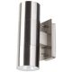 Avide outdoor wall lamp Terra 2xGU10 IP44 Satin Nickel