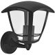 Avide Outdoor Wall Lamp Aria-U 1xE27 Black IP44