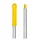 Mâner mop din aluminiu, lustruit, filetat, galben 130cm