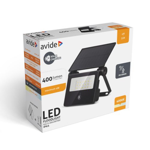 Commel LED reflektor, na solarni pogon, sa senzorom pokreta, 8W,  