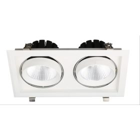   Avide LED mélysugárzó Négyzetes 2x30W IP20 5600lm 15° WW 3000K