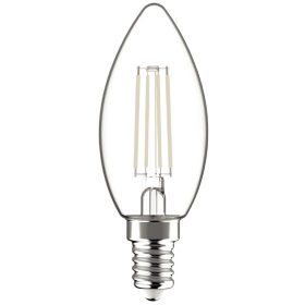 Avide LED Weiße Filamentkerze 6,5W E14 WW 2700K