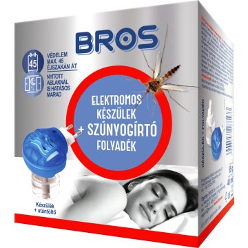 Bros Szúnyogirtó elektromos készülék + folyadék 40ml