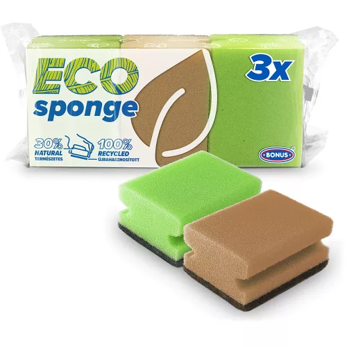Bonus Shaped dishwashing sponge 3 pcs
