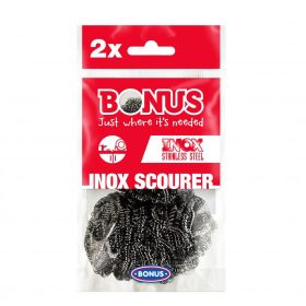 Bonus Inox spiral metal scourer, metal abrasive 2 pieces
