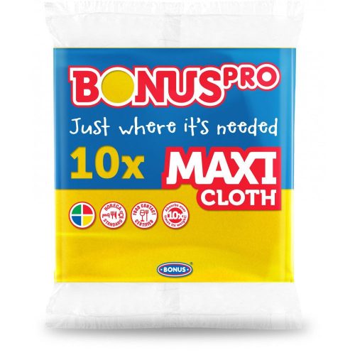 Bonus PRO MAXI general wipe yellow 38x40cm 10 pieces