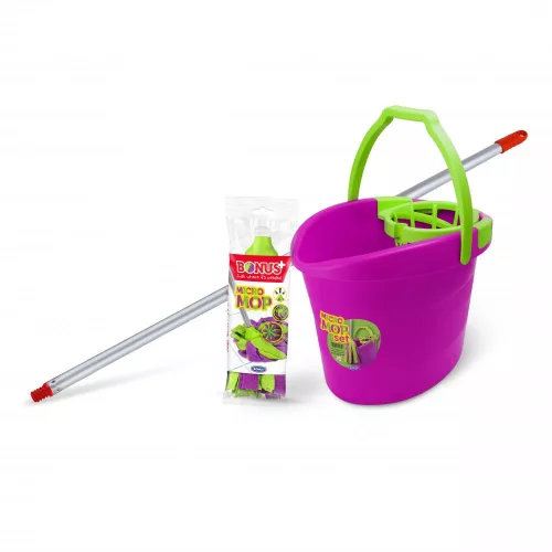 Bonus MicroMOP Mop set - 18 L bucket, wringer basket, mop handle, MicroMOP