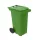 Coș de gunoi din plastic, coș de gunoi municipal, verde, 120L