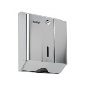 Nerezový zásobník na utierky Losdi skladaný do V, matný