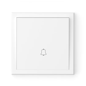 Commel bell switch N101 recessed white  