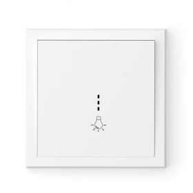   Commel push switch with indicator light N101 recessed white  