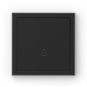 Commel bell switch N101 recessed black 