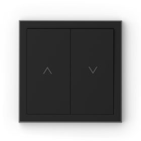 Commel shutter switch recessed black 