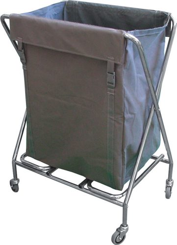 Combi cleaning cart plastic + chrome frame 2x18 liter + 2x5 liter bucket