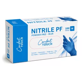 Lyncmed Nitrile examination gloves, powder-free, blue 