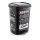 Coș de gunoi din plastic cu pedală, model negru/negru GOGO 20L