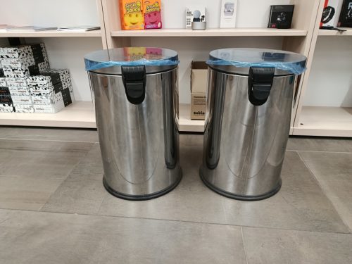 Edelstahl-Treteimer mit herausnehmbarem Kunststoffeimer, 20L, glänzend