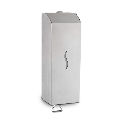 Stainless steel liquid soap dispenser, 1 liter