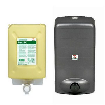   Dreumex Plus 4L lemon yellow solvent hand cleaner for EX4000 dispenser 1pc+1pc dispenser