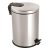 Stainless steel pedal bin, with removable plastic bucket, 12L, shiny