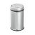 Stainless steel cylinder trash can with tilting lid 11L, shiny