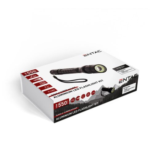 Entac Latarka z regulacją ostrości Alu 10W