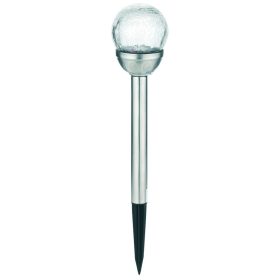   Entac Kerti Szolár Lámpa 400mm Rozsdamentes acél Üveg fej 1 LED RGB 12/kínáló