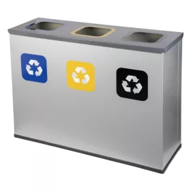 Stainless steel selective trash can 3-piece 304 steel