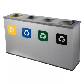 Stainless steel selective trash can 3-piece 304 steel