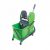 Cleaning cart, plastic frame, green, 24 liters