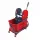 Carucior de curatare, cadru plastic, rosu, 24 litri