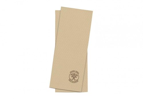 Infibra cutlery holder Madre Terra, 2 layers 38x38cm with 1/8 napkin, 100% eco, 100 pcs/pack