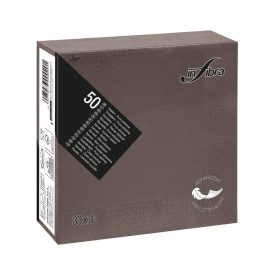   Servetel Infibra 33x33cm maro ciocolata 2 straturi 50 foi/pachet 