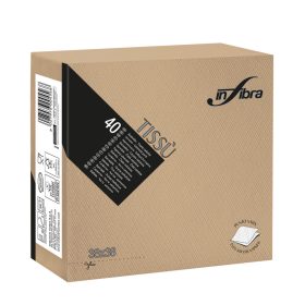 Infibra Szalvéta 38x38cm Kapucsinó 2 réteg 40 lap/csomag 