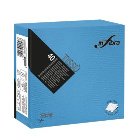 Infibra Szalvéta 38x38cm Türkiz 2 réteg 40 lap/csomag 