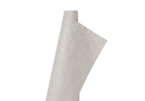 Infibra tablecloth damask 1 layer 1.2x7m, white, 25 rolls/carton