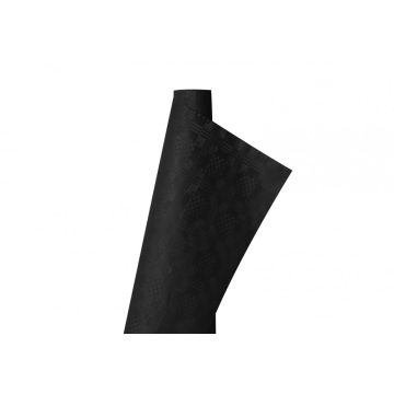 Infibra asztalterítő damask 1 rétegű 1,2x7m fekete 