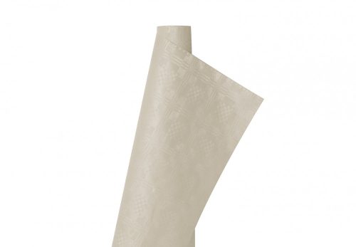 Infibra tablecloth damask 1 layer 1.2x7m, greige, 25 rolls/carton