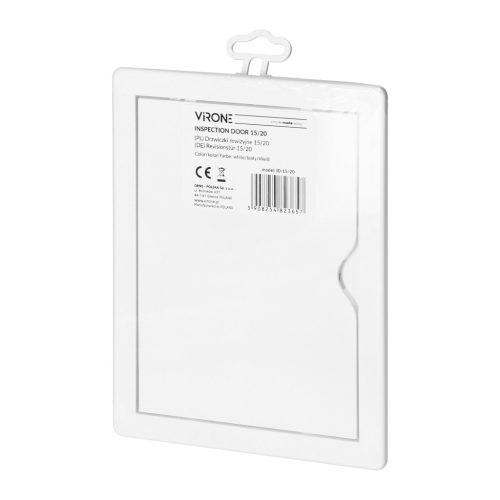 Drzwiczki inspekcyjne Virone plastikowe białe 15x20cm 
