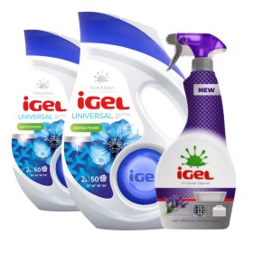   IGEL mosógél Universal 2x 2 L (50 mosás) + Grátisz IGEL univerzális tisztító 650 ml