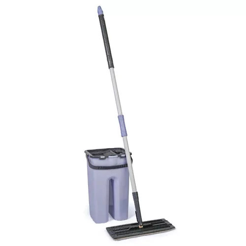 Flat mop set with split bucket