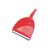 Garbage shovel plastic red
