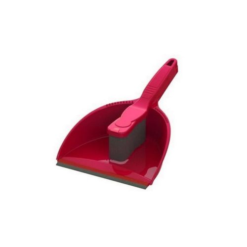 Hand dustpan + brush set red